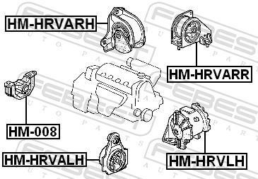 Soporte, motor FEBEST ref. HM-HRVALH