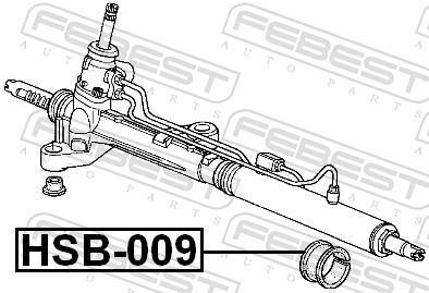 Suspension, crémaillère de direction FEBEST ref. HSB-009
