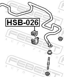 Soporte, estabilizador FEBEST ref. HSB-026