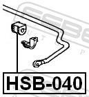 Suspension, stabilisateur FEBEST ref. HSB-040