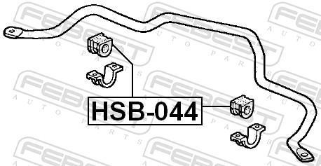 Suspension, stabilisateur FEBEST HSB-044
