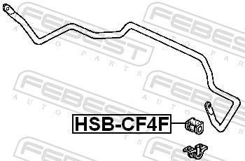Suspension, stabilisateur FEBEST HSB-CF4F