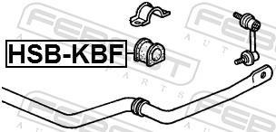 Soporte, estabilizador FEBEST ref. HSB-KBF