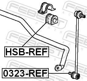 Soporte, estabilizador FEBEST HSB-REF