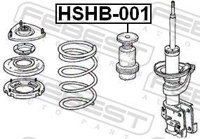 Fuelle de amortiguador FEBEST ref. HSHB-001