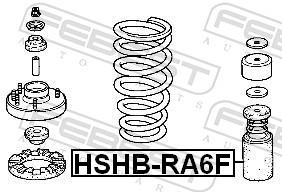 Soufflet d'amortisseur FEBEST ref. HSHB-RA6F