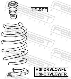 Suporte da mola FEBEST ref. HSI-CRVLOWFL
