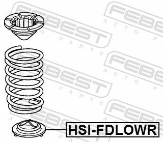 Patin de ressort (Support ressort) FEBEST ref. HSI-FDLOWR