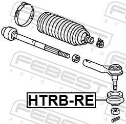 Kit de réparation, rotule de barre de connexion FEBEST ref. HTRB-RE