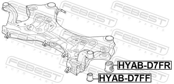 Bucha de eixo FEBEST ref. HYAB-D7FF