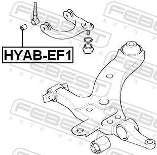 Silent bloc de suspension FEBEST ref. HYAB-EF1