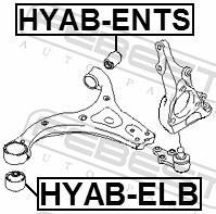 Silent bloc de suspension FEBEST ref. HYAB-ENTS