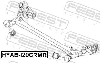 Suspension, corps de l'essieu FEBEST ref. HYAB-I20CRMR