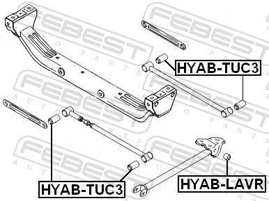 Silent bloc de suspension FEBEST ref. HYAB-LAVR