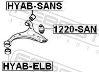 Silentblock de Suspensión FEBEST ref. HYAB-SANS
