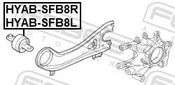 Silent bloc de suspension FEBEST ref. HYAB-SFB8L