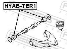 Suspensão, braço oscilante FEBEST ref. HYAB-TER1