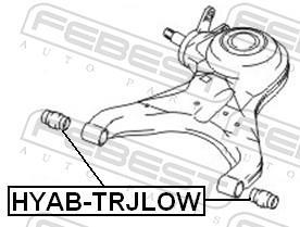 Silent bloc de suspension FEBEST ref. HYAB-TRJLOW