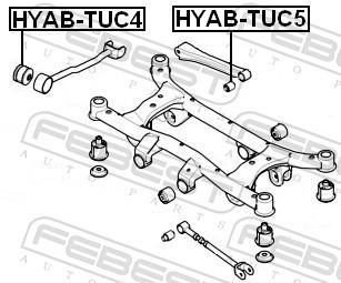 Silent bloc de suspension FEBEST ref. HYAB-TUC4