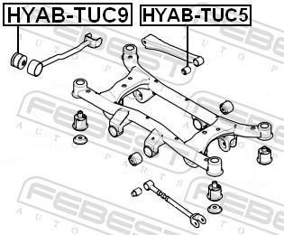 Silent bloc de suspension FEBEST ref. HYAB-TUC9