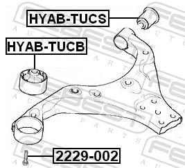 Silent bloc de suspension FEBEST ref. HYAB-TUCS