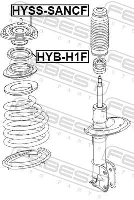 Rolamento copo de suspensão FEBEST ref. HYB-H1F