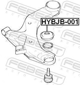 Kit de réparation, rotule de suspension (Rotule de pivot) FEBEST ref. HYBJB-001
