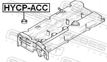 Junta anular, cavidad bujía FEBEST ref. HYCP-ACC