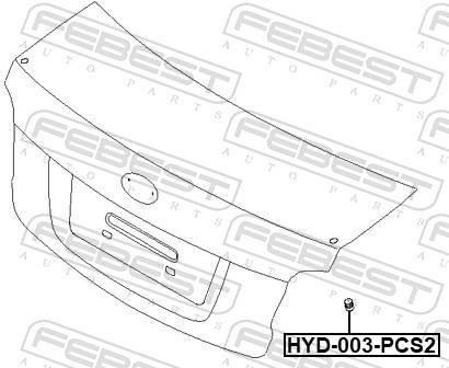 Parachoques FEBEST ref. HYD-003-PCS2