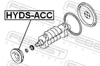Poulie damper (Poulie de vilebrequin) FEBEST ref. HYDS-ACC