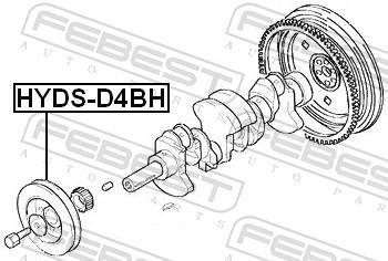 Polia do amortecedor FEBEST ref. HYDS-D4BH