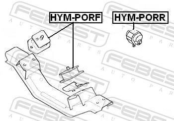 Suporte do motor FEBEST ref. HYM-PORF