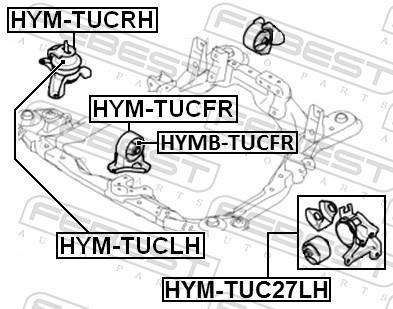 Soporte, motor FEBEST ref. HYM-TUC27LH