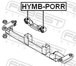 Support moteur (Silent bloc moteur) FEBEST ref. HYMB-PORR
