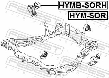 Suporte do motor FEBEST ref. HYMB-SORH