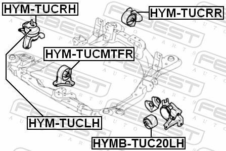 Suporte do motor FEBEST ref. HYMB-TUC20LH