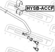 Rolamento de barra estabilizadora FEBEST ref. HYSB-ACCF