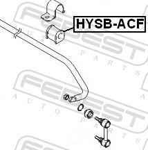 Rolamento de barra estabilizadora FEBEST ref. HYSB-ACF