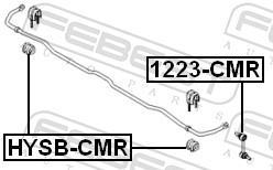 Suspension, stabilisateur FEBEST ref. HYSB-CMR