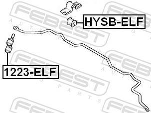 Soporte, estabilizador FEBEST ref. HYSB-ELF
