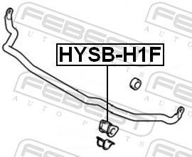 Rolamento de barra estabilizadora FEBEST ref. HYSB-H1F