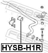 Suspension, stabilisateur FEBEST ref. HYSB-H1R
