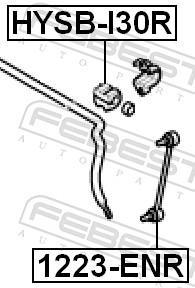 Suspension, stabilisateur FEBEST ref. HYSB-I30R