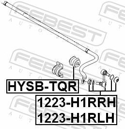 Suspension, stabilisateur FEBEST ref. HYSB-TQR