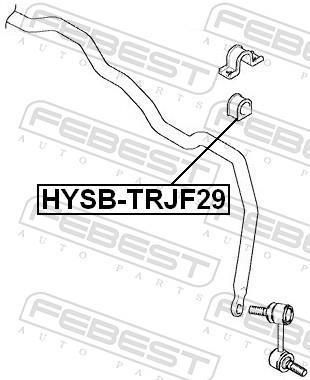 Suspension, stabilisateur FEBEST ref. HYSB-TRJF29
