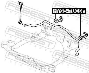Suspension, stabilisateur FEBEST ref. HYSB-TUCSF