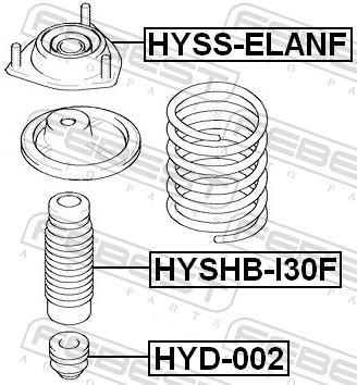 Fuelle de amortiguador FEBEST ref. HYSHB-I30F