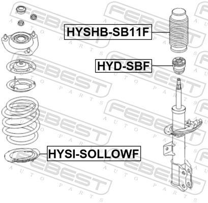 Fuelle de amortiguador FEBEST ref. HYSHB-SB11F