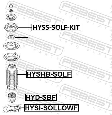 Soufflet d'amortisseur FEBEST ref. HYSHB-SOLF