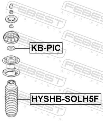 Fuelle de amortiguador FEBEST ref. HYSHB-SOLH5F